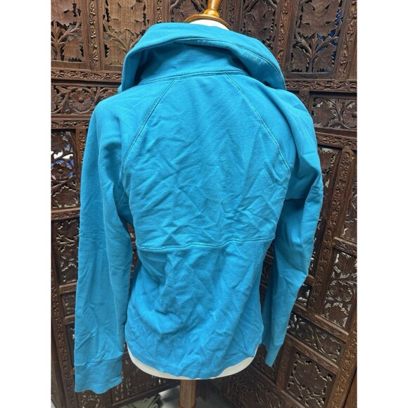 ARMANI ECHANGE XL Sweatshirt Shirt Top Bling 1/4 Zip teal Blue - Picture 7 of 9